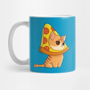 Cat and pizza Mug